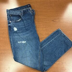 GAP Women’s Blue Straight-Leg Jeans